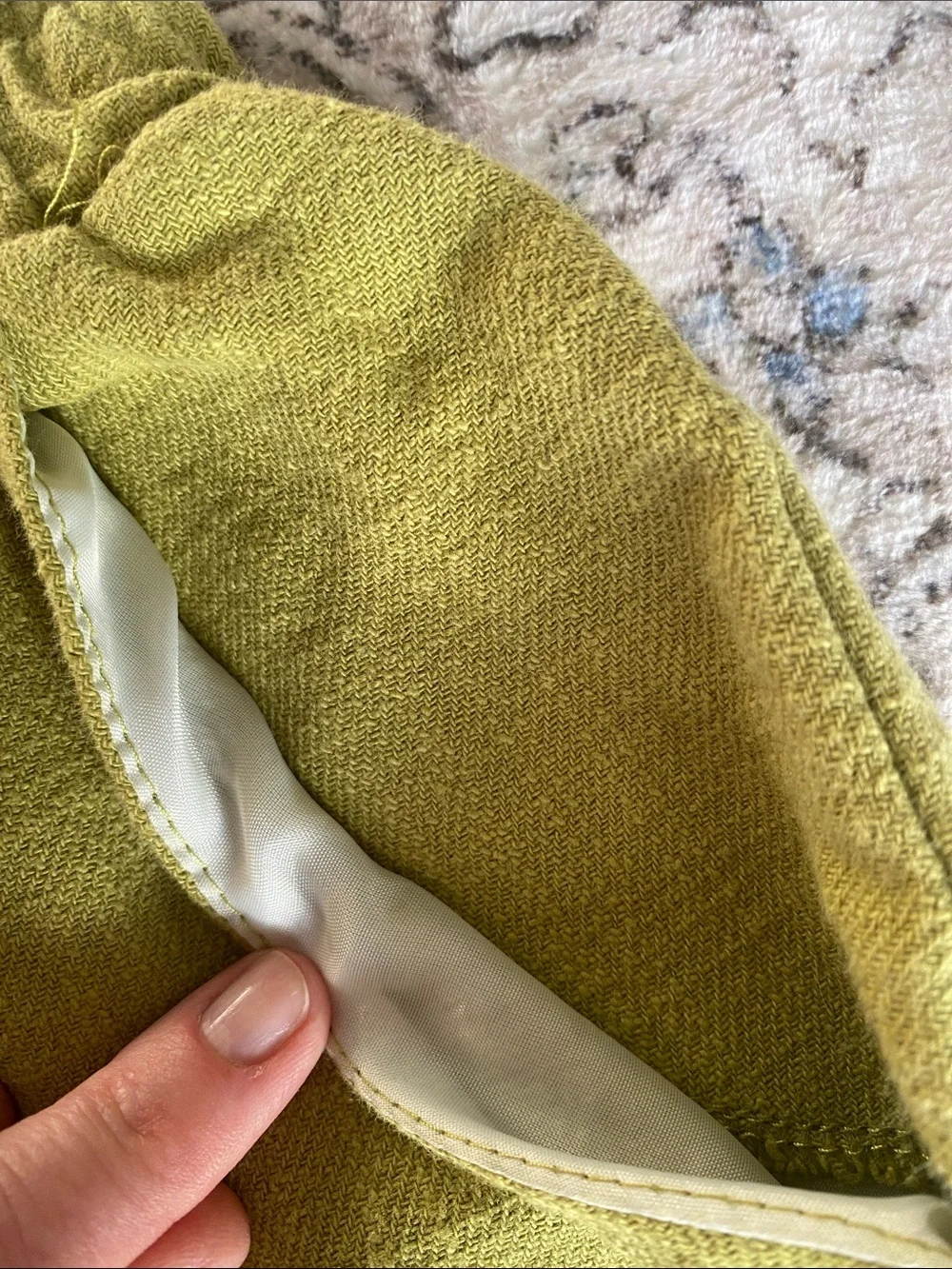 NWOT Hawaiian Golden Sea 100% Linen High-Waist Green Women’s Shorts - Picture 6 of 7